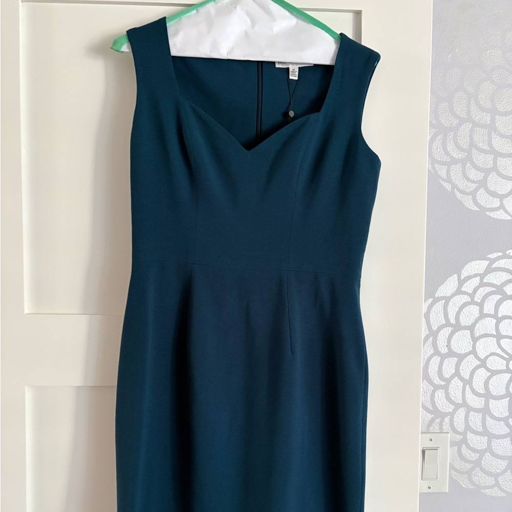 Dress the population teal dress